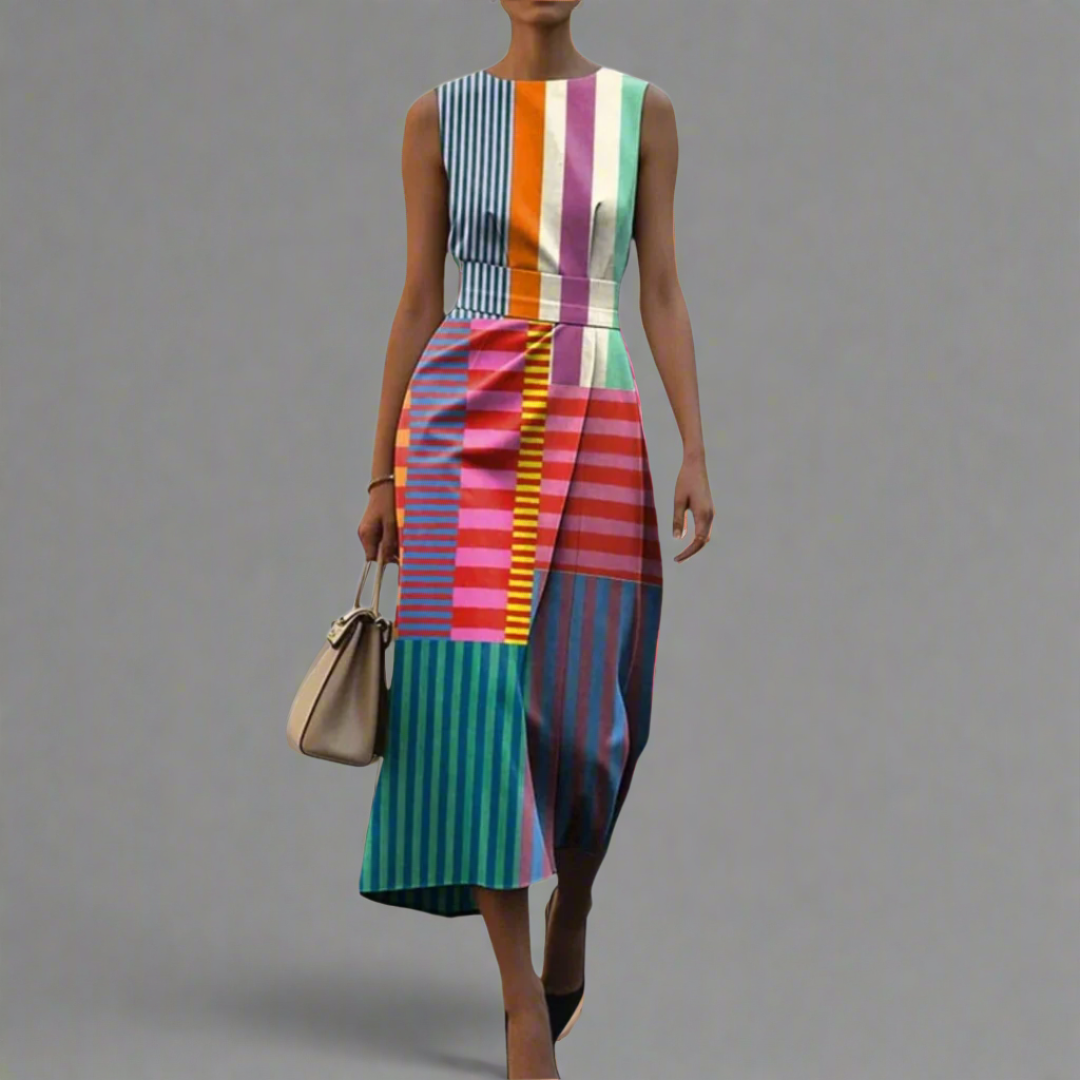 Amy™ | Elegant Geometric Dress