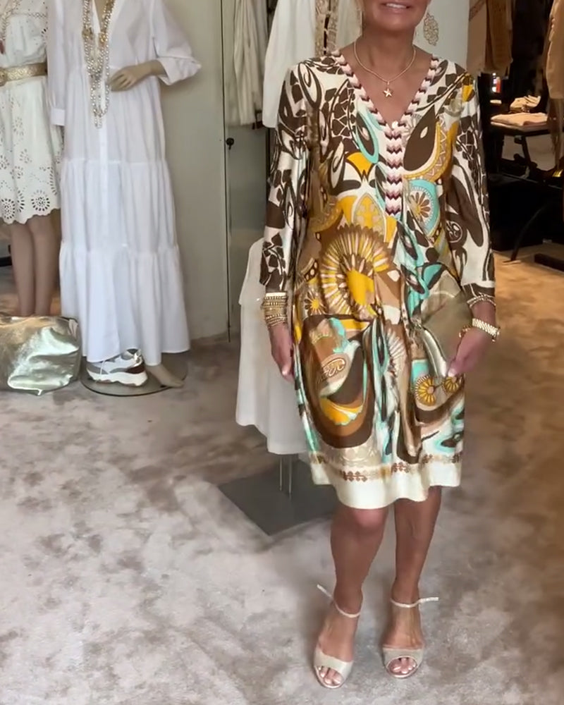 Stylish Bold Prints Summer Dress