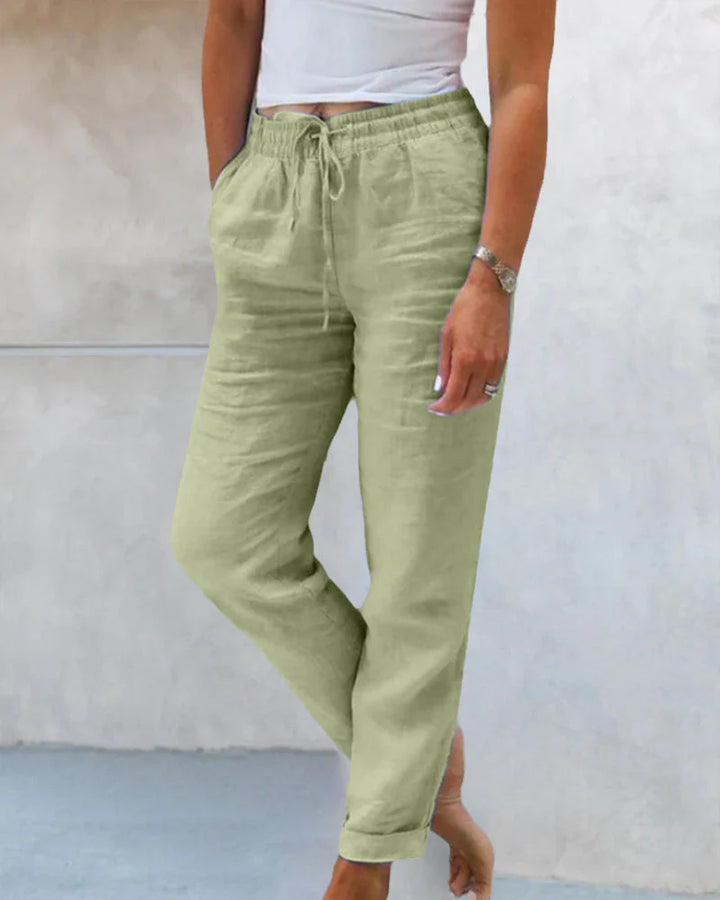 Isla™ | Relaxed Fit Linen Joggers