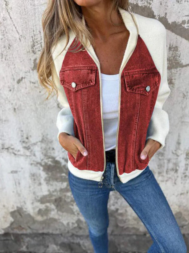 Quinn | Casual zip-up Jacket with a V-neck