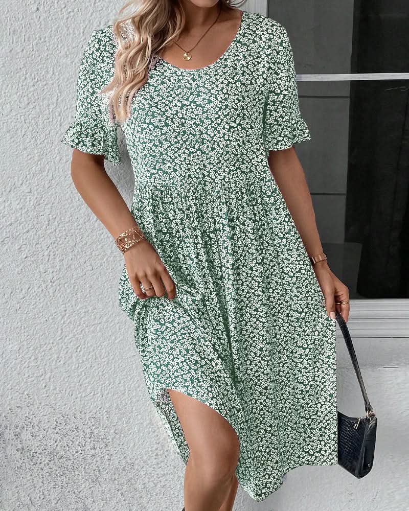 Elegant Summer Floral Midi Dress