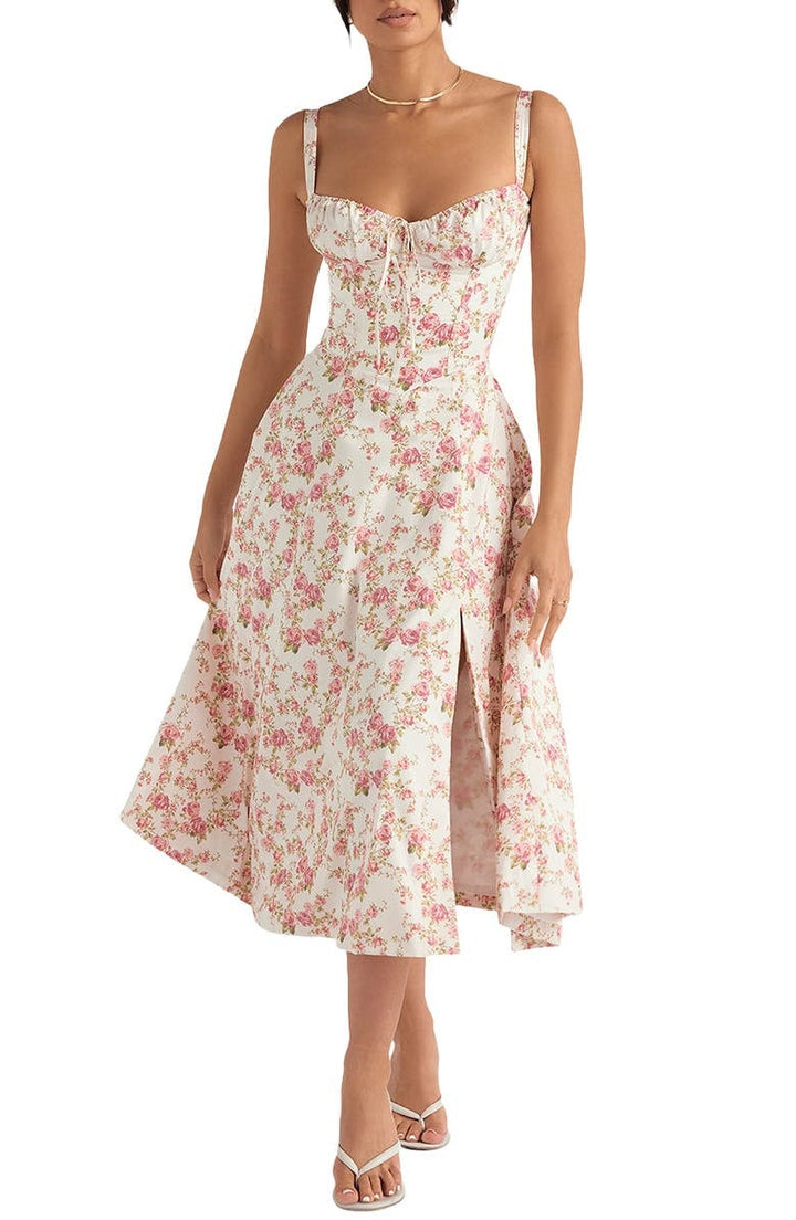 Stylish Floral Midi Dress