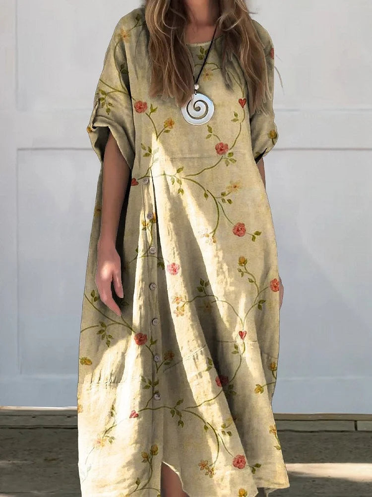 Relaxed-Fit Boho Maxi Dress