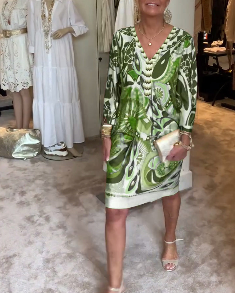 Stylish Bold Prints Summer Dress