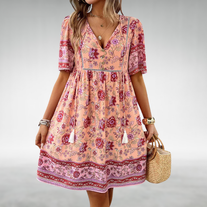 Floral V-Neck Dress