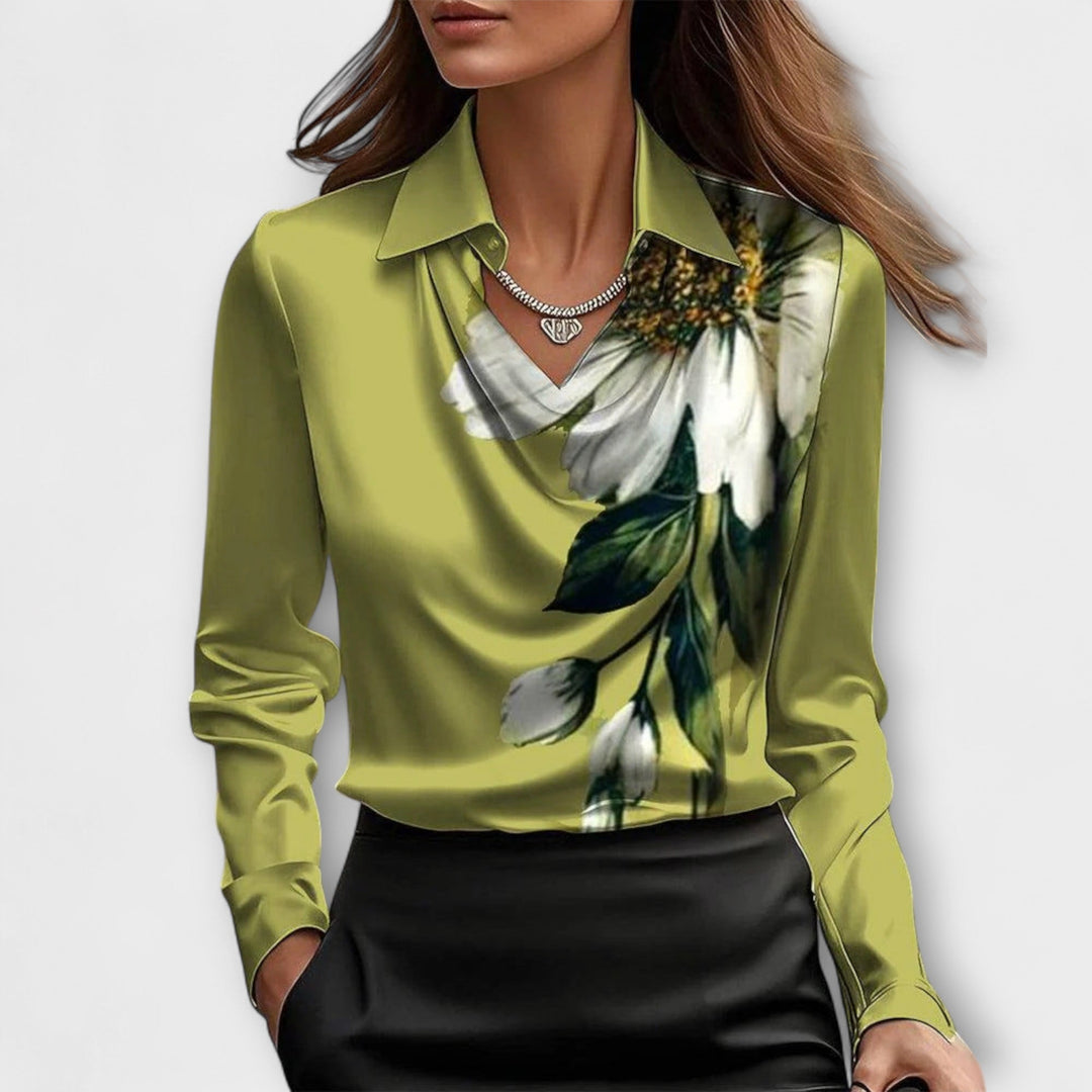 Kanika Blouse with Ruffled Collar