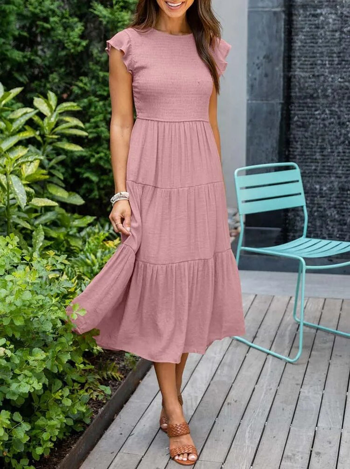 Stylish Casual Tiered Dress