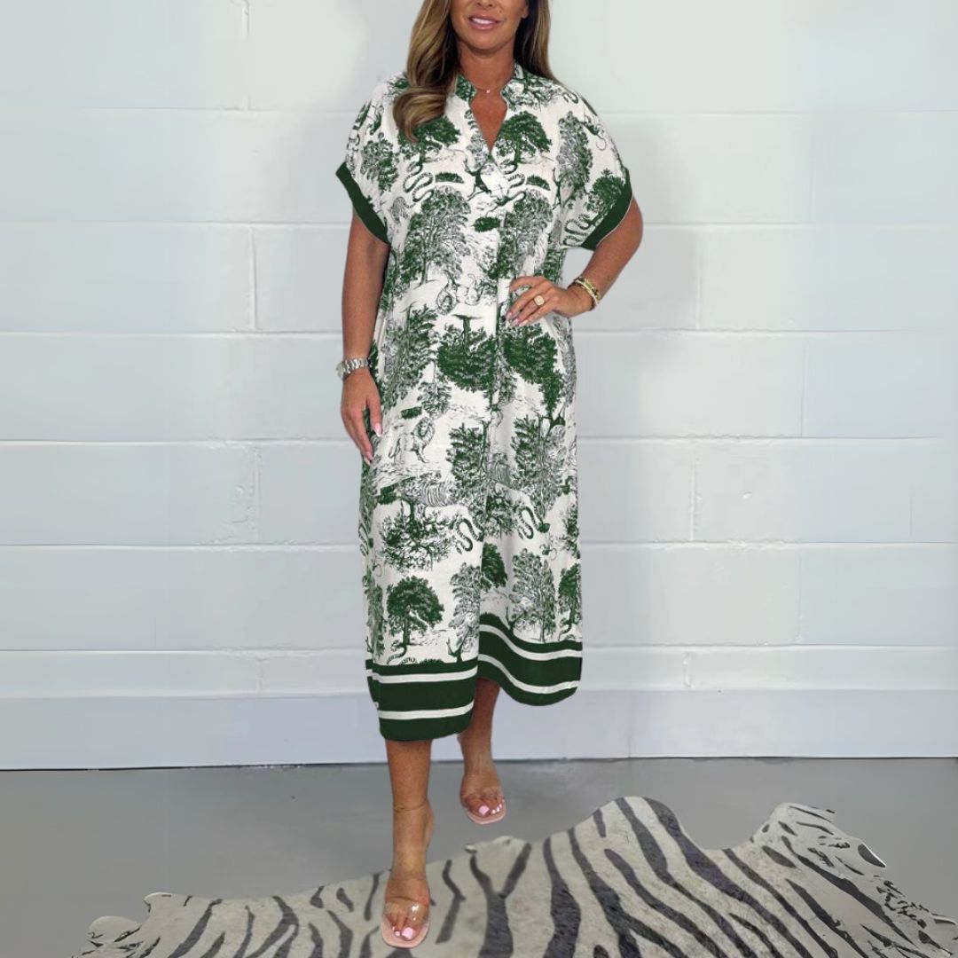 Elegant Print Dress