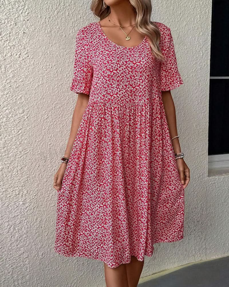 Elegant Summer Floral Midi Dress