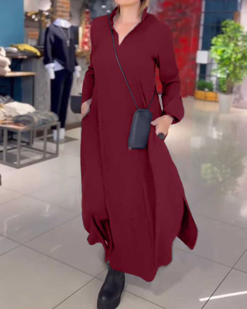 Stylish Long-Sleeve Dress
