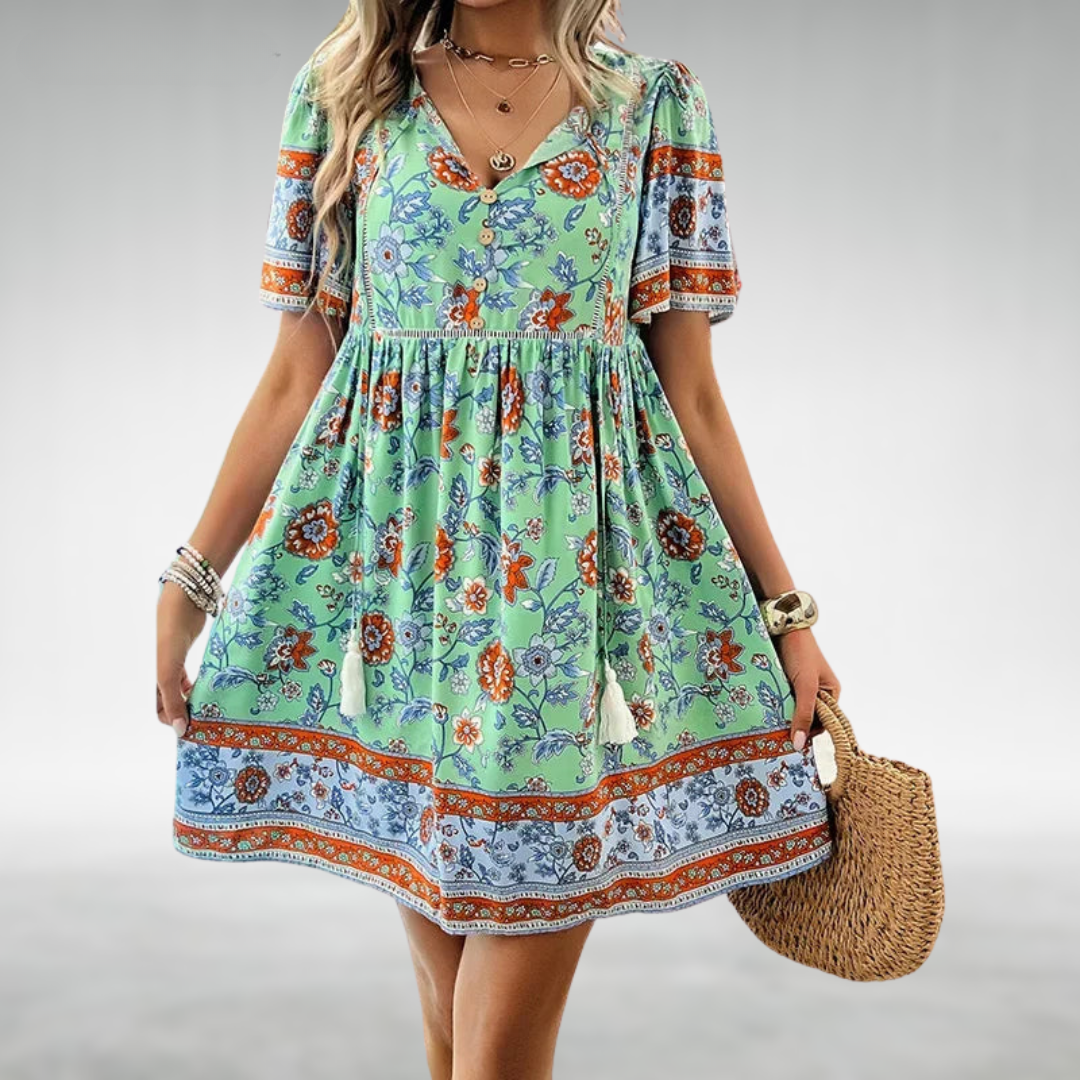 Floral V-Neck Dress