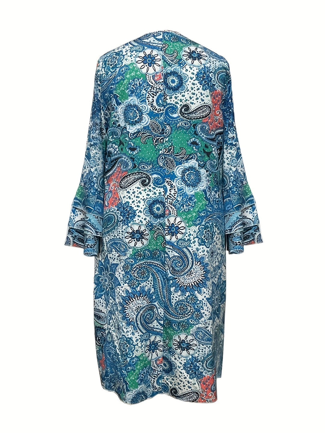 Vibrant Floral V-Neck Dress for Summer