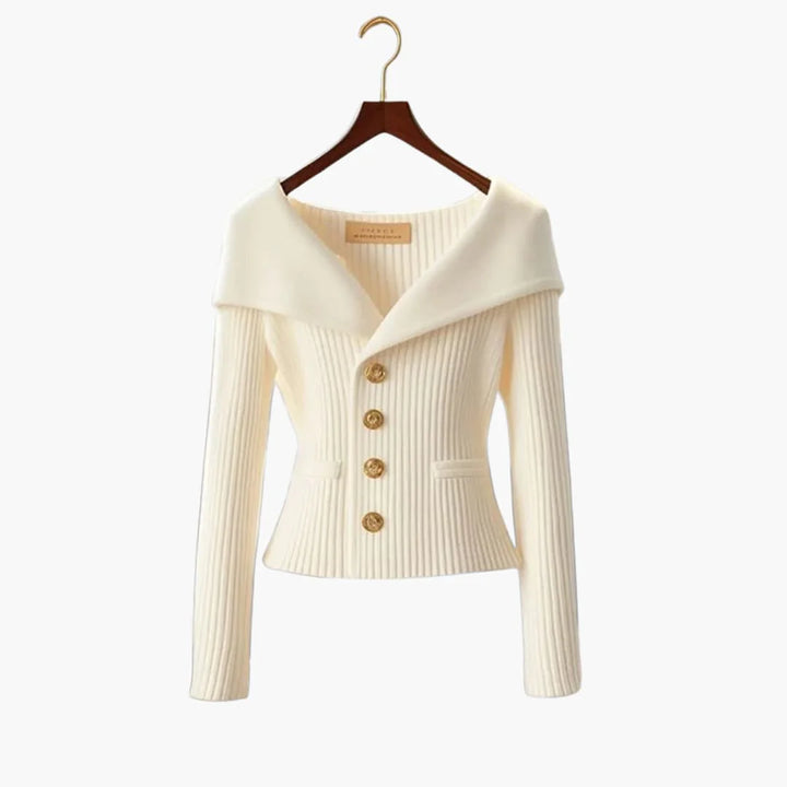 Women's Ribbed Buttoned Jacket