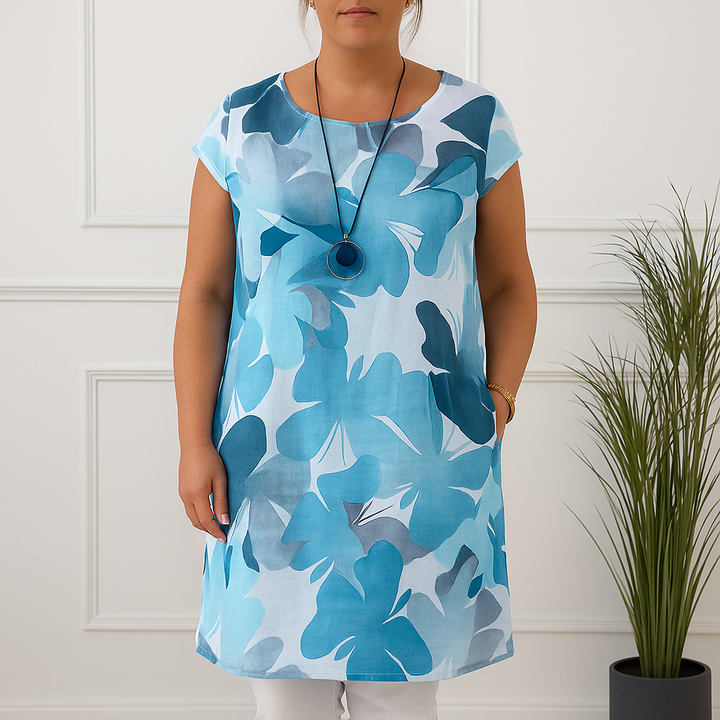 Anika | Women Relaxed Fit Shirt Dress | Floral Print