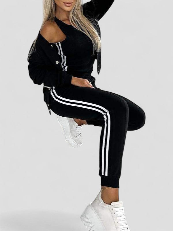 Eulalia™ | Women's Striped Jacket, Vest & Pants