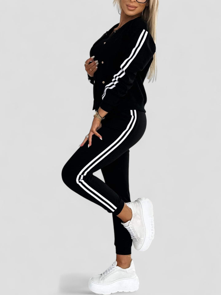Eulalia™ | Women's Striped Jacket, Vest & Pants