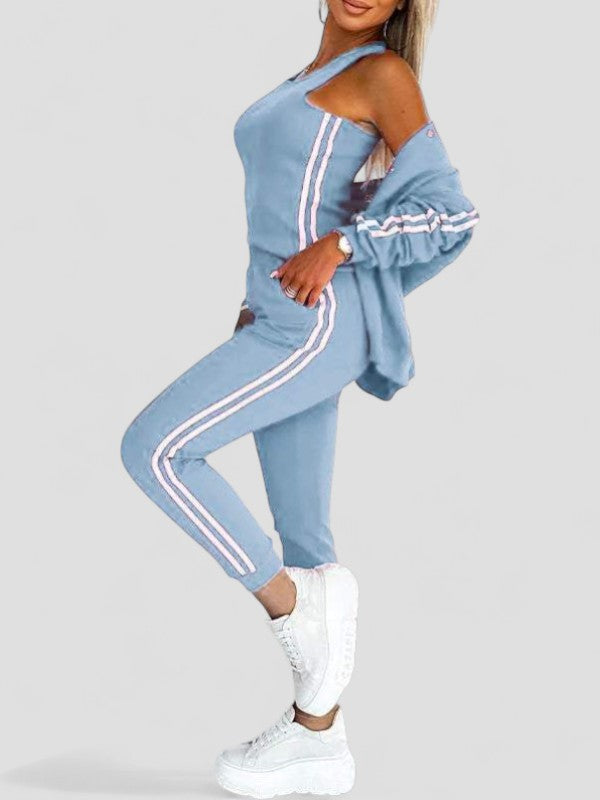 Eulalia™ | Women's Striped Jacket, Vest & Pants