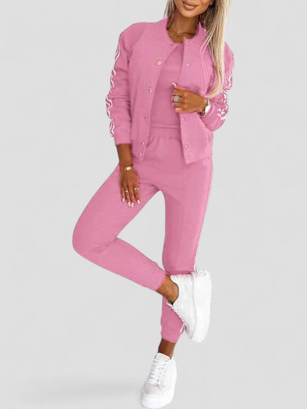 Eulalia™ | Women's Striped Jacket, Vest & Pants