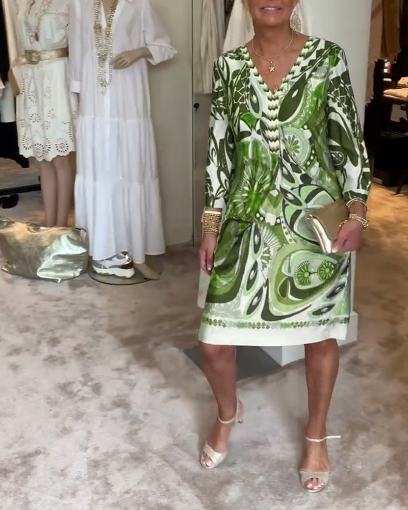 Stylish Bold Prints Summer Dress
