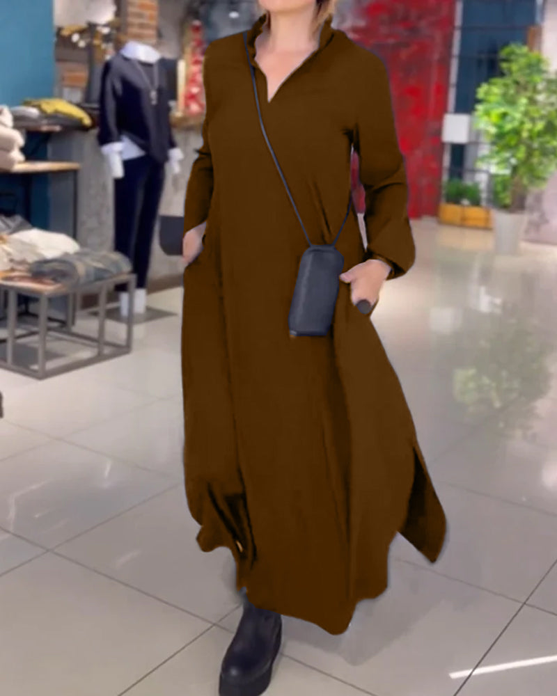 Stylish Long-Sleeve Dress