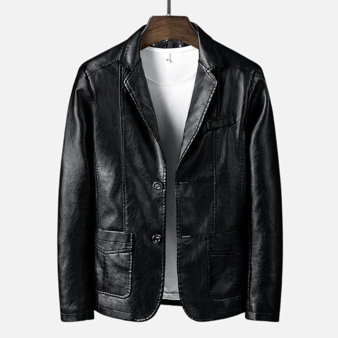 Maggie | Stylish Vegan Leather Blazer