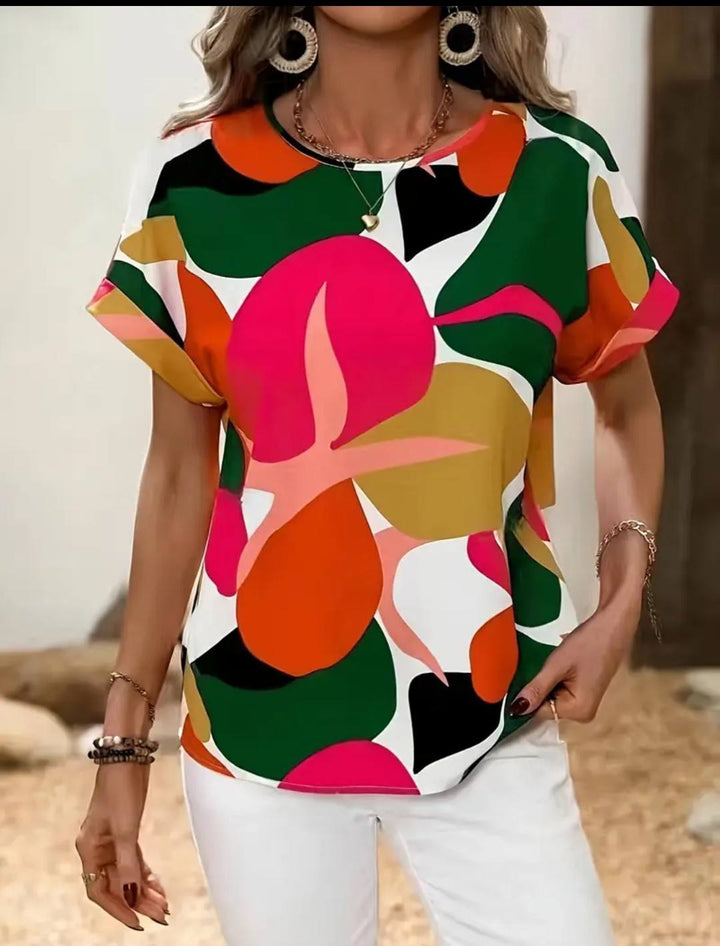 Casual Oversized Round Neck Shirt