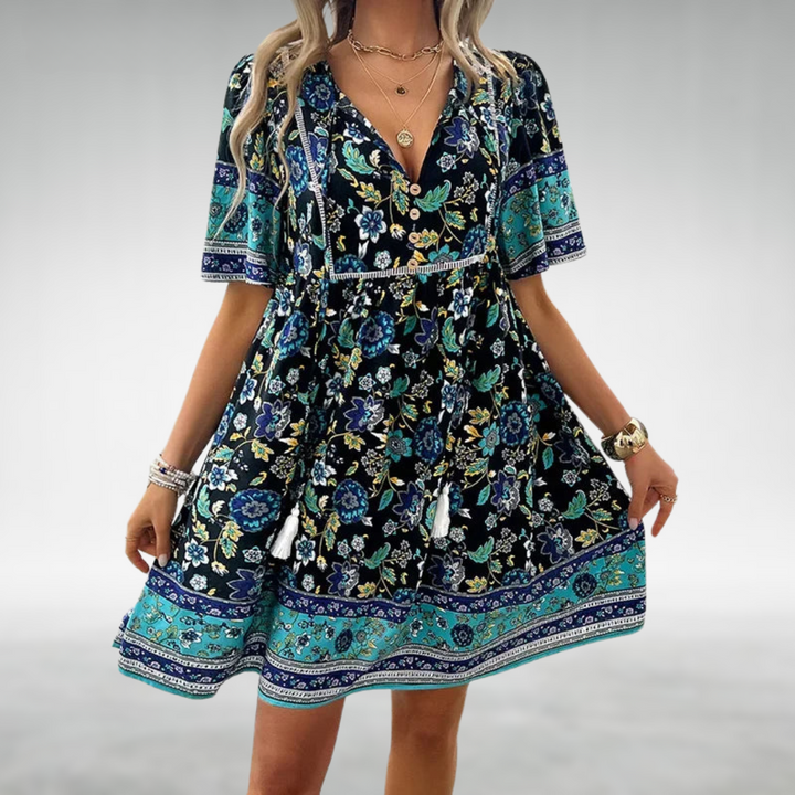 Floral V-Neck Dress