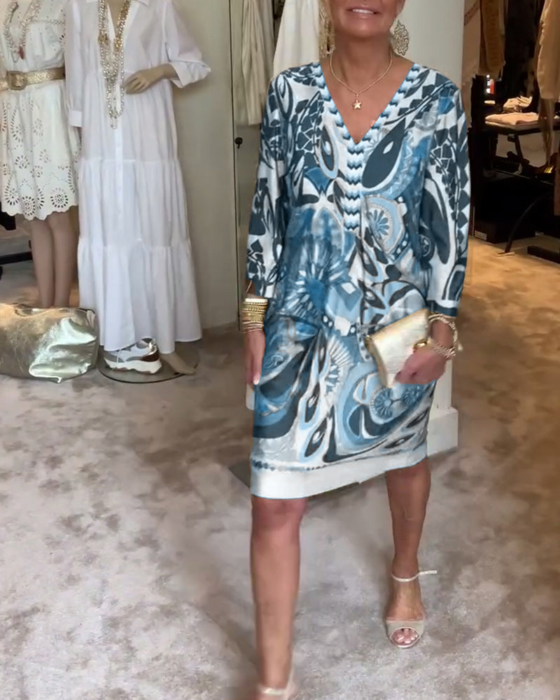 Stylish Bold Prints Summer Dress