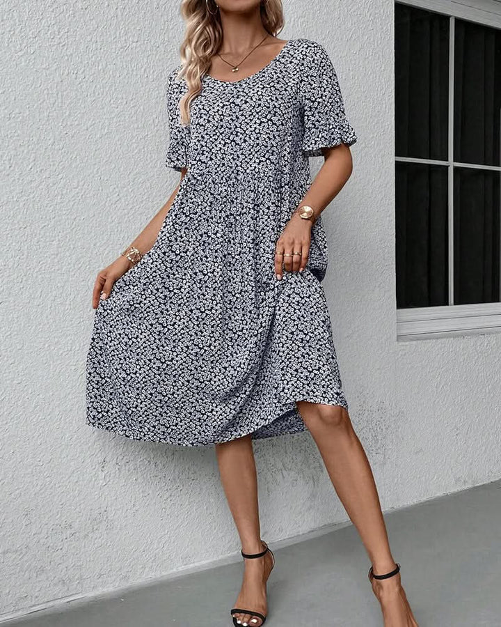Elegant Summer Floral Midi Dress