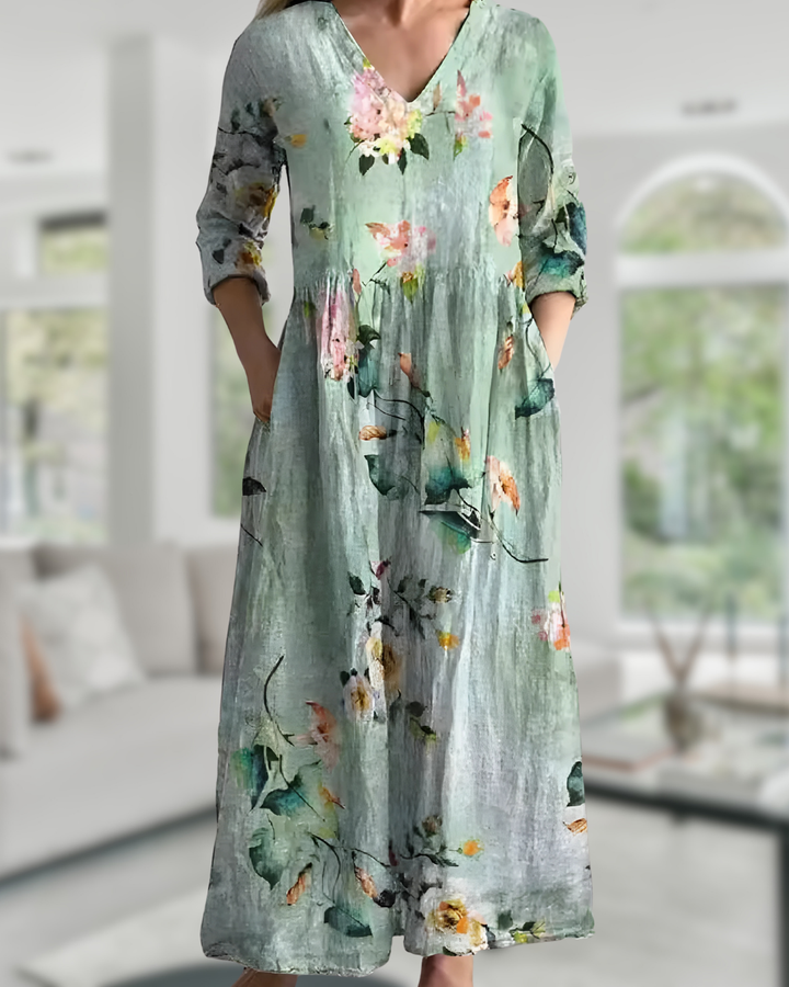 Martha |Floral Maxi Dress