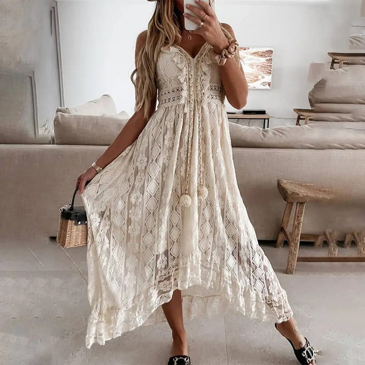 Stylish Lace Maxi Dress