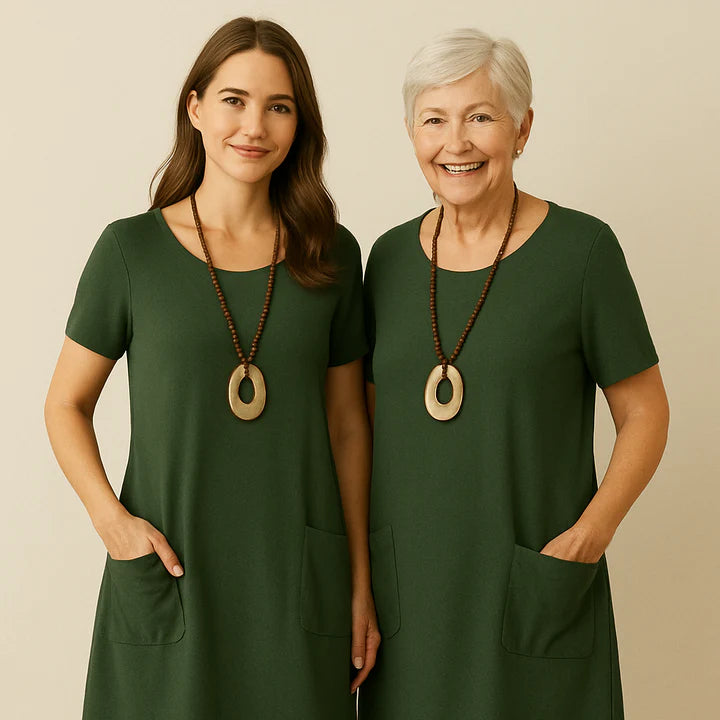 Almara™ | Elegant Dress With Discreet Tummy Coverage
