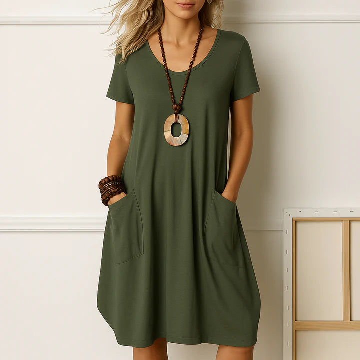 Almara™ | Elegant Dress With Discreet Tummy Coverage