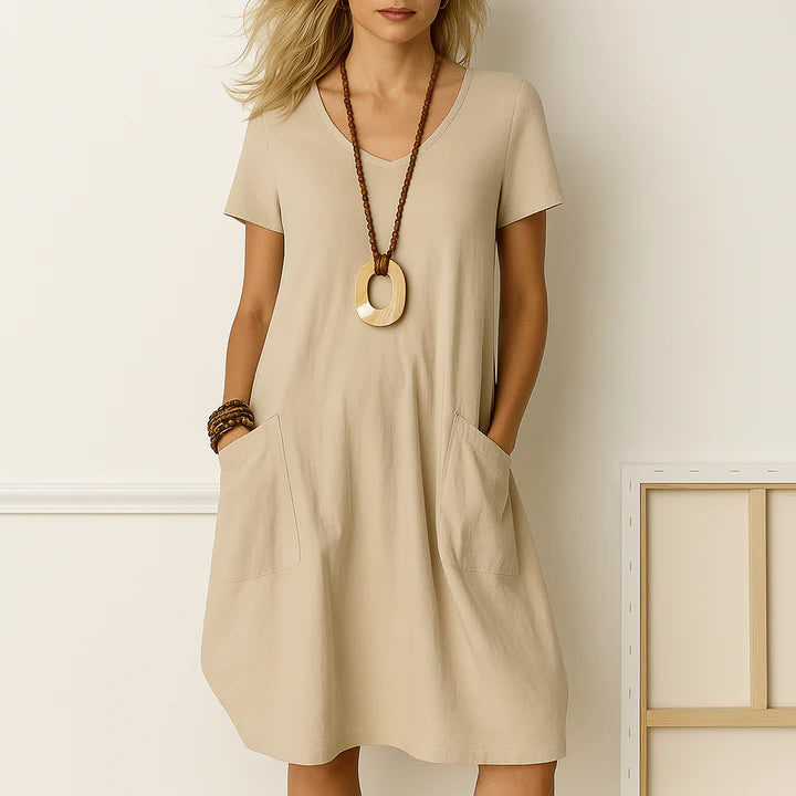 Almara™ | Elegant Dress With Discreet Tummy Coverage