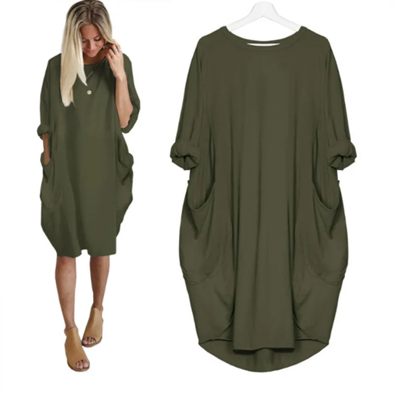 Casual Pocket Dress