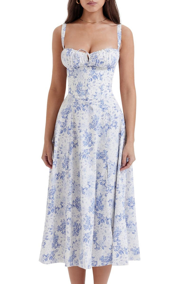 Stylish Floral Midi Dress