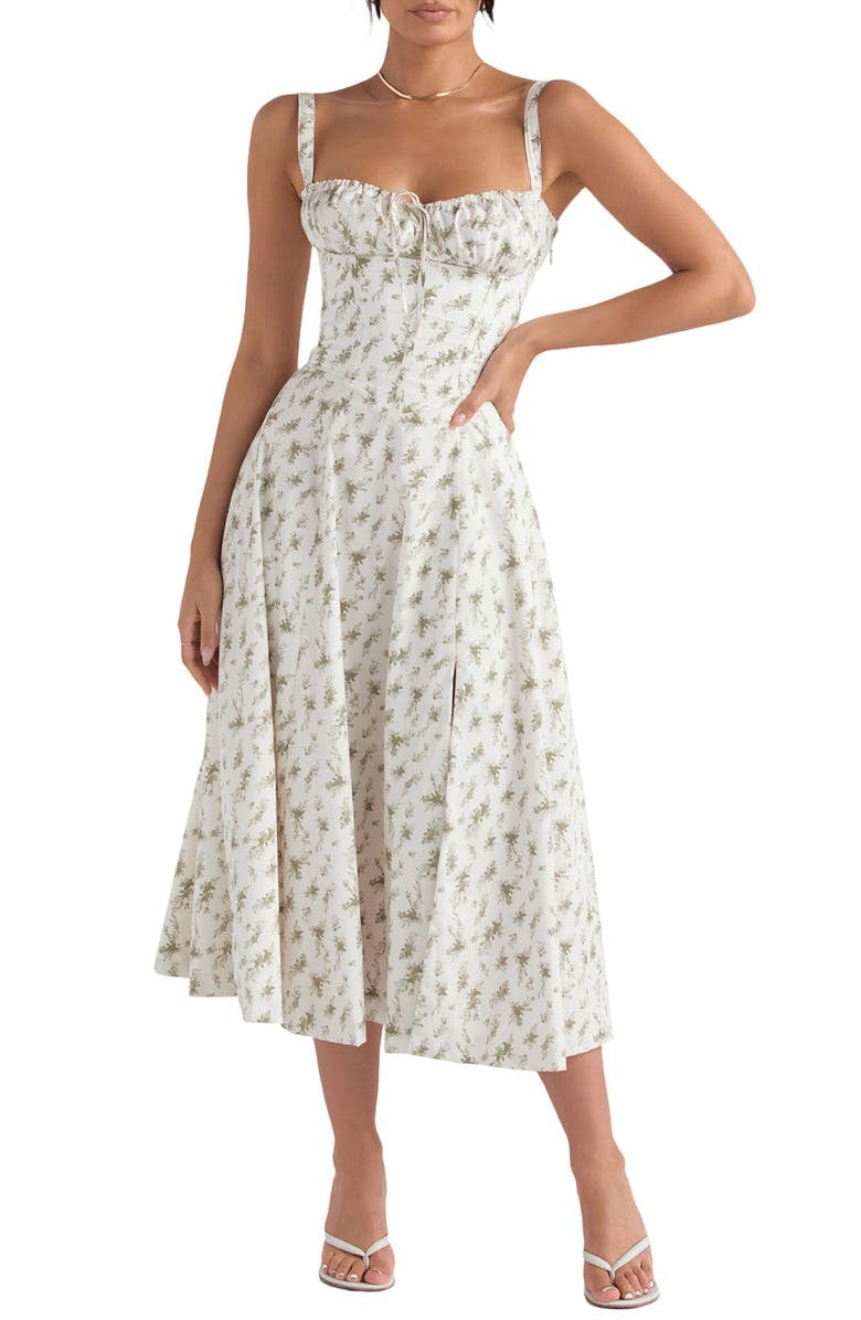 Stylish Floral Midi Dress