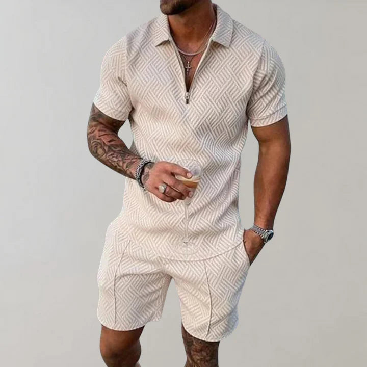 Lachlan | Stylish Men's Zipper Polo Set