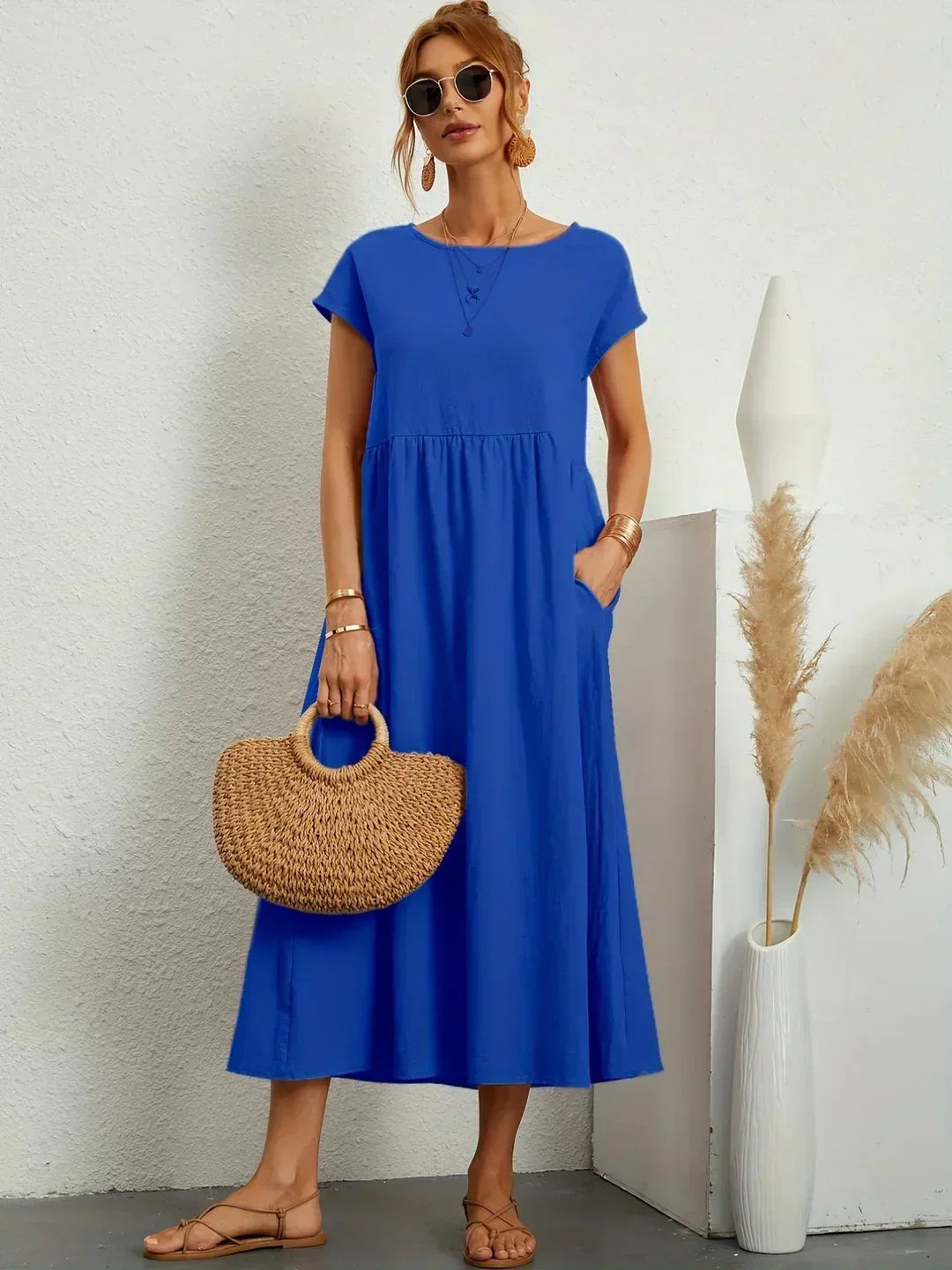Relaxed Midi Dress – Casual Comfort with Effortless Style