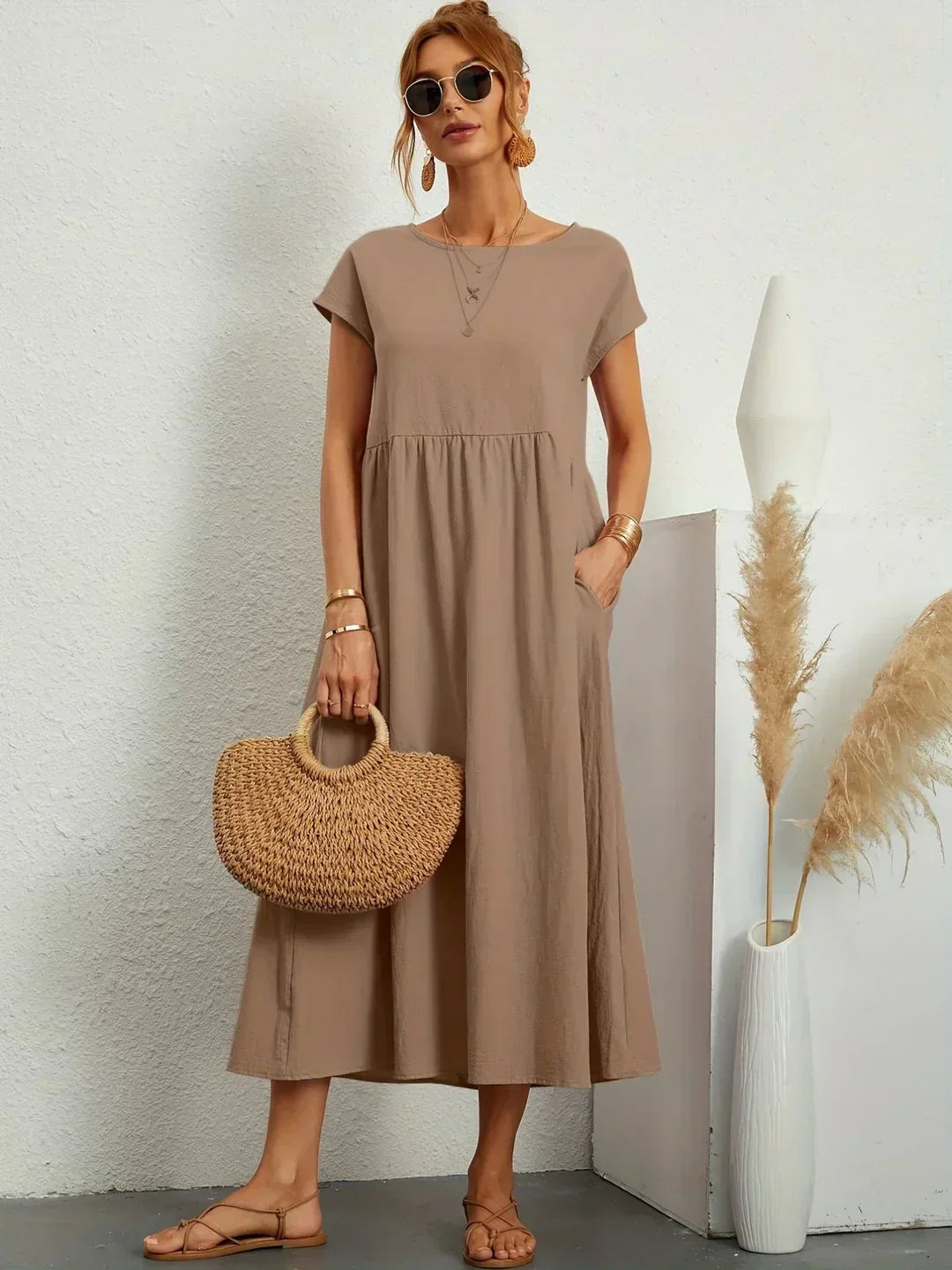 Relaxed Midi Dress – Casual Comfort with Effortless Style
