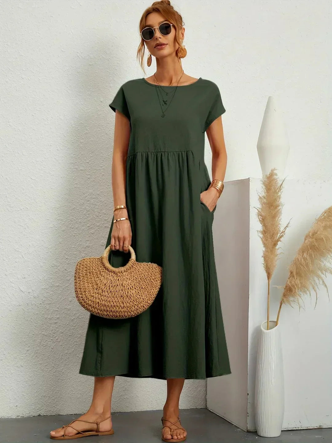 Relaxed Midi Dress – Casual Comfort with Effortless Style