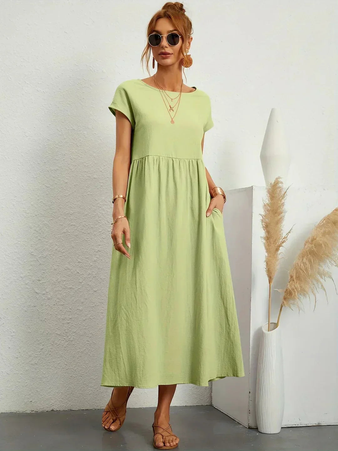 Relaxed Midi Dress – Casual Comfort with Effortless Style