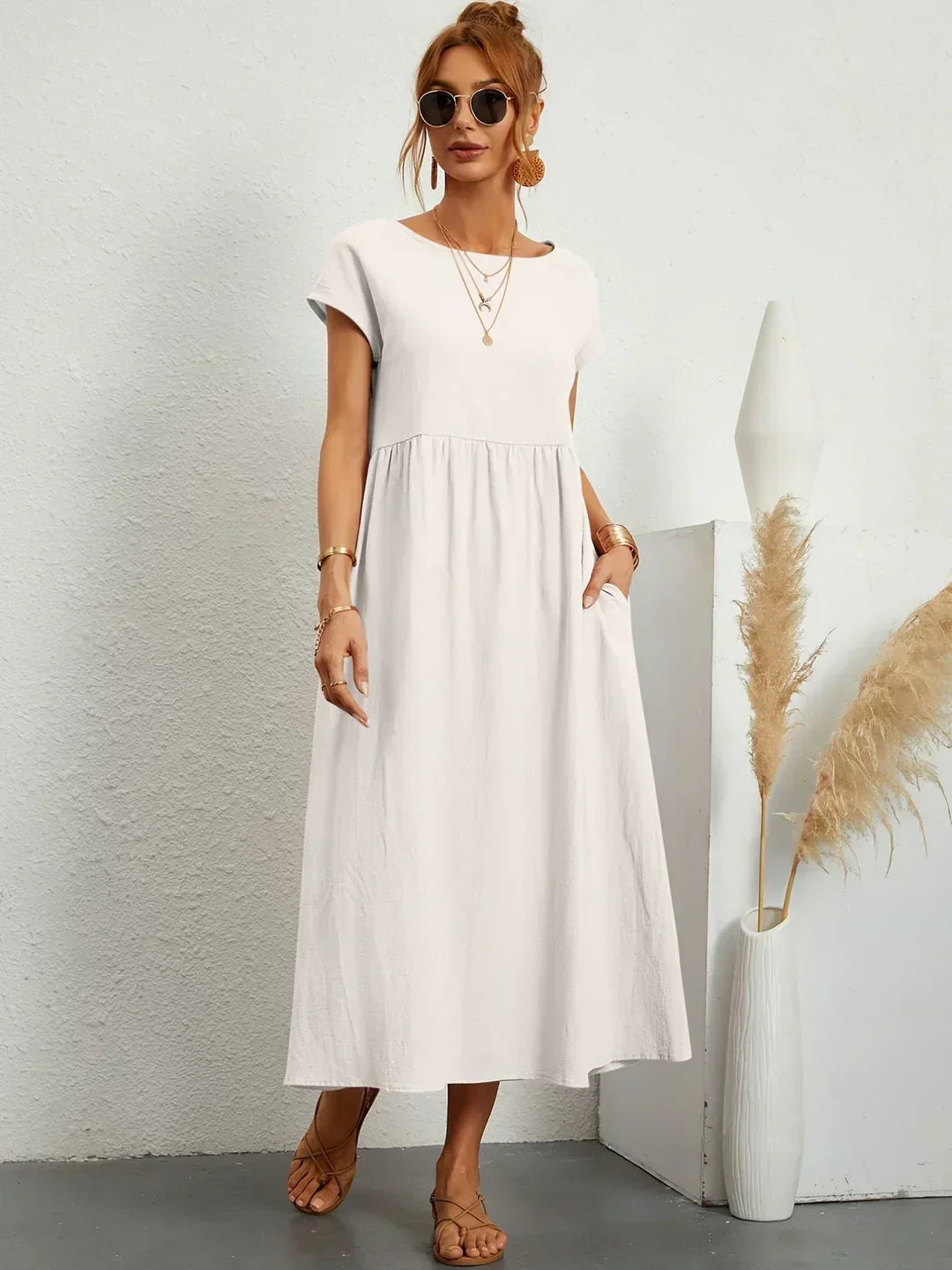 Relaxed Midi Dress – Casual Comfort with Effortless Style