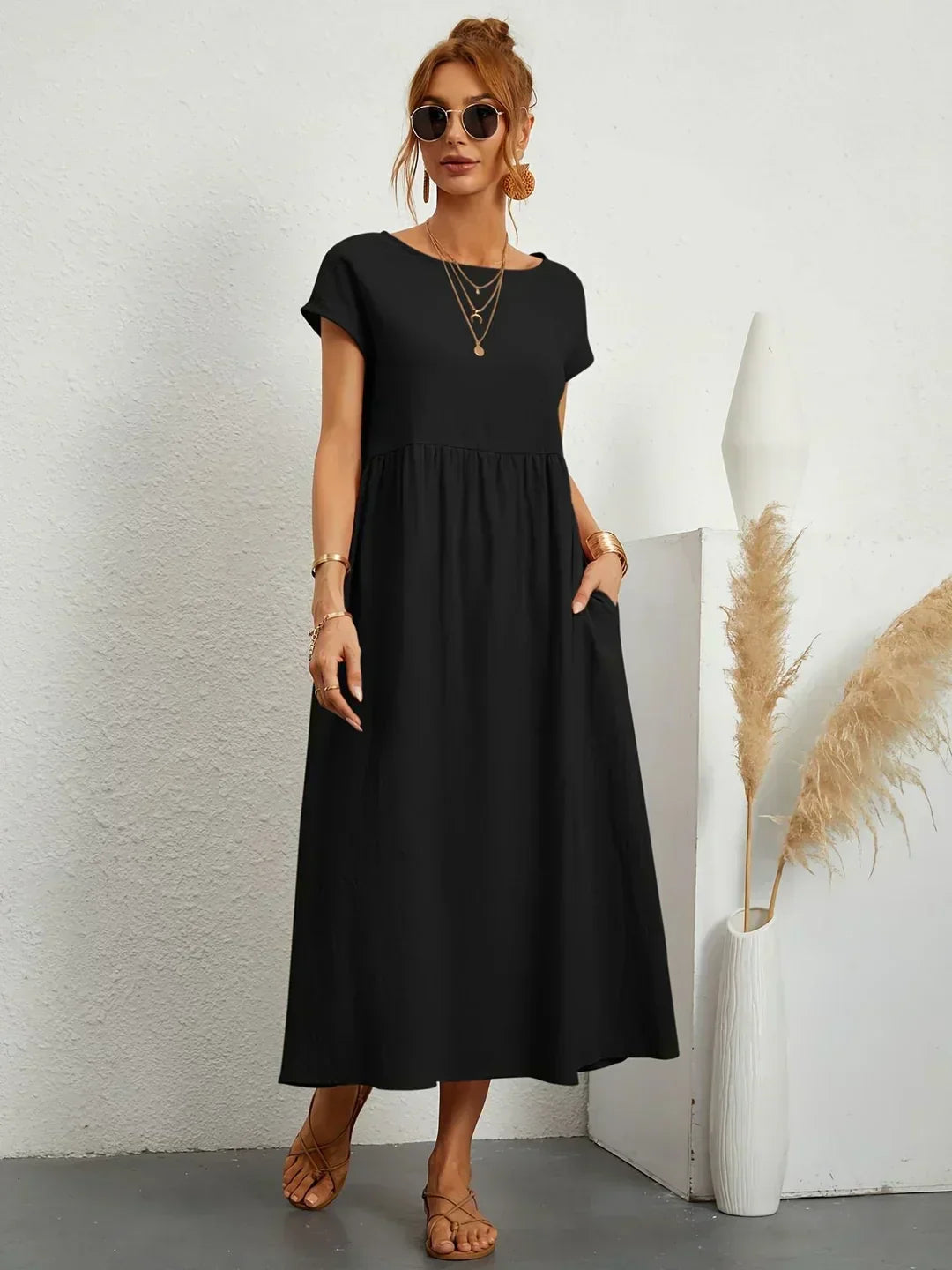 Relaxed Midi Dress – Casual Comfort with Effortless Style