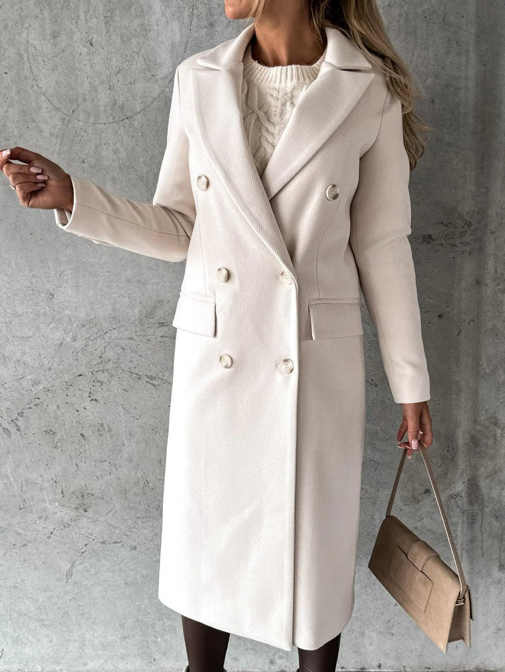 Woolen Coat Long Fit Women