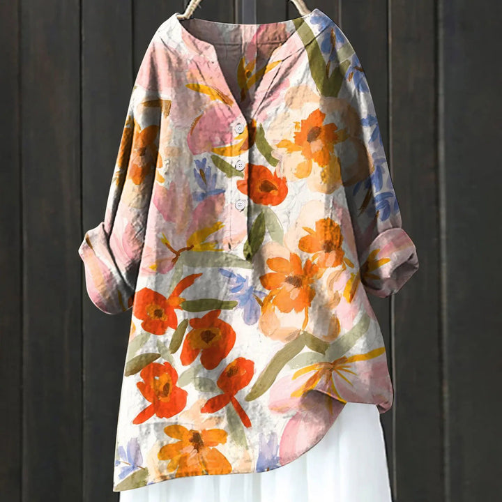 Stylish Floral Button-Up Shirt