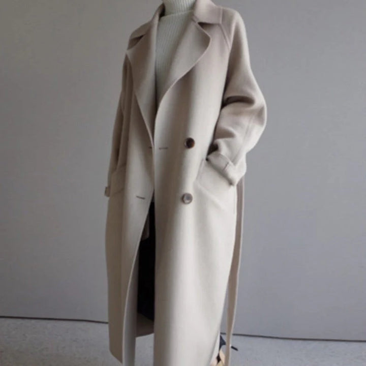 Women's Warm Trench Coat | Long Sleeve