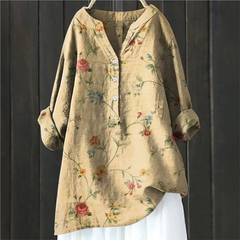 Stylish Floral Button-Up Shirt