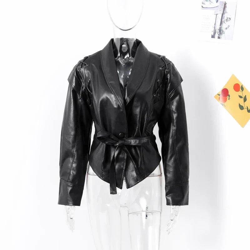 Mackenzie | Women  Leather Jacket | Oversized Fit