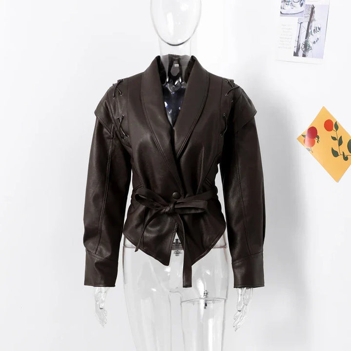 Mackenzie | Women  Leather Jacket | Oversized Fit